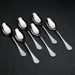 Цена за 6 шт. Ложка столовая «Соната» («Империал»), длина 17.5 см, толщина 2 мм