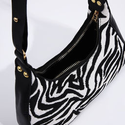 Сумка женская текстильная, 20х23х5.5 см, зебра - Nazamok фото 6
