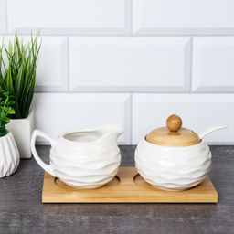 Набор для специй 2 предмета / S239 /уп 32/ на деревянной подставке - Галеонтрейд фото 2