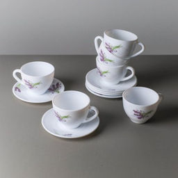 Чайный набор 12 предметов 250 мл квадратная / FXB220/FBD220-6A (7131) /уп 8/ Лаванда - ГалеонТрейд фото 10