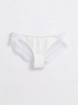 CONTE Трусы бикини из хлопка и кружева ROMANTIC STORY LB 1265 off-white