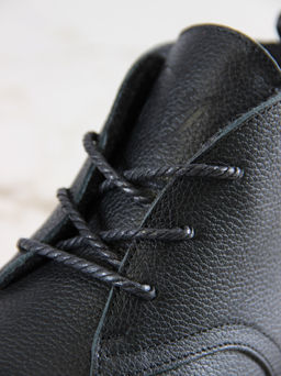 Ботинки женские демисезонные 208.NATAbl.Черный флоттер/Байка