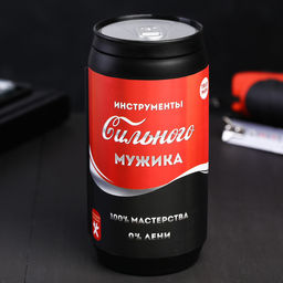 Подарочный набор инструментов в банке Инструменты сильного мужика, 13 предметов