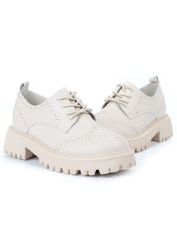 03-5928-5 BEIGE Полуботинки женские (натуральная кожа)