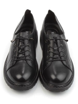 03-DHL153-1 BLACK Полуботинки женские (натуральная кожа)