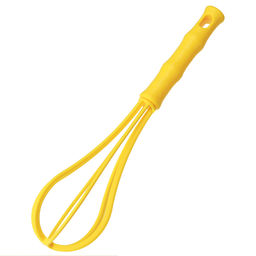Венчик для тефлоновой посуды пластмассовый "Фестиваль" 30х7х7см, цвет - желтый (Китай)