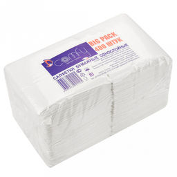 Салфетки бумажные БигПак 24х24см, 400шт в упаковке, целлюлоза 100%, белый, ГОСТ Р 52354-2005, Comfy (Россия)