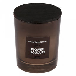 Свеча Incense д7см, h9см, ароматическая Flower Bouquet, в стеклянном стакане, время горения 32 часа (Россия) - Домашняя мода фото 2