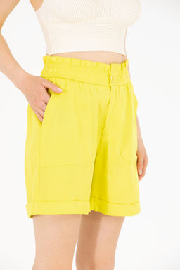U. S. Polo Assn Женские неоново-желтые тканые бермуды-капри Неожиданная скидка в корзине - U.s. polo assn фото 19