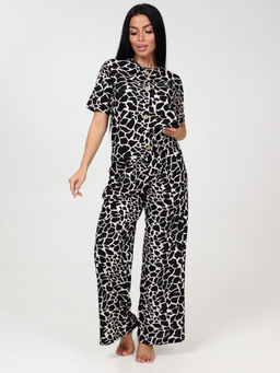 457 Домашний костюм (брюки) (Черный жираф) - А-дина фото 2