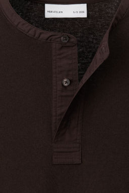 Camiseta panadera en mezcla de lino Loose Fit - H&m фото 6