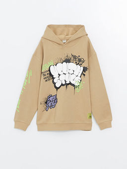 Kap??onlu Erkek ?ocuk Kal?n Sweatshirt