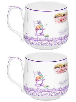 Набор кружек 2 пр. 500 мл 13,5*10*9 см Лаванда фарфор NEW BONE CHINA - Elan gallery фото 4