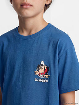 Nostaljik Maymun Bask?l? Unisex ?ocuk Ti??rt