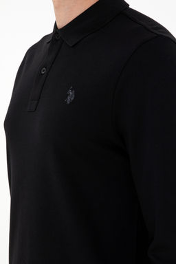 Свитшот мужской U.S. Polo Assn. черный хлопок  фото 21