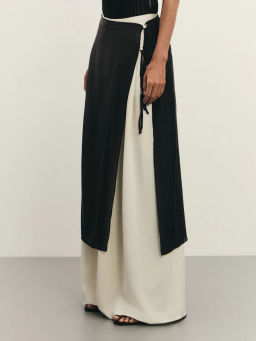 Полуюбка на завязках из тенселя / Zarina  фото 4