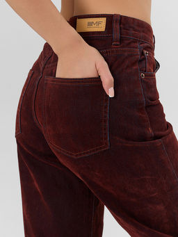 Джинсы женские коричневые - Mark formelle фото 7