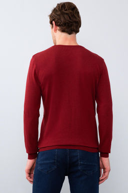 Erkek Bordo Basic Kazak