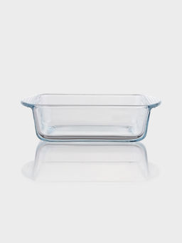 Форма для запекания Paşabahçe Borcam, 1.04 л, 20.9×16.5 см, прямоугольная, жаропрочное стекло, прозрачная