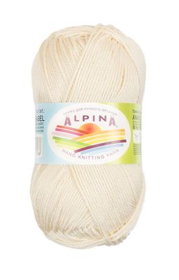 Пряжа ALPINA ANABEL 100% мерсеризованный хлопок 10 шт. х 50 г 120 м  6 м