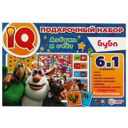 Игровой набор 6 в 1 "Буба. Азбука и счет ": игра, мемо, лото, домино, пазлы (21178, 313910)