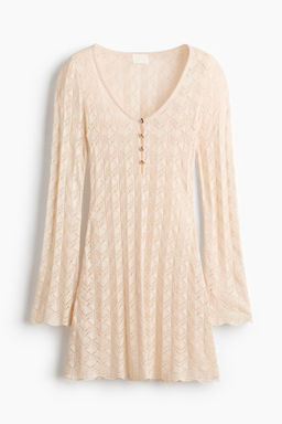 Minivestido efecto crochet