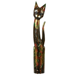 Сувенир «Кошка», 13×7×80 см, дерево