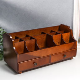 Шкатулка дерево для украшений и косметики 2 ящика белая 35х16,5х17 см - Simaland фото 6