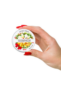 Массажная свеча новогодняя Yovee Ласковый массаж, миндаль и ваниль, 30 мл - Yovee by toyfa фото 4