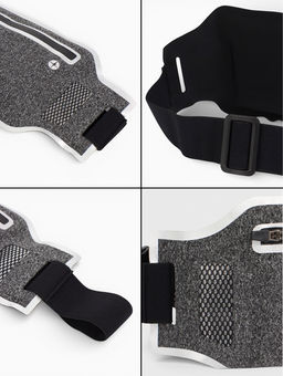 Сумка поясная туристическая, влагозащитная, 32×12 см, серая