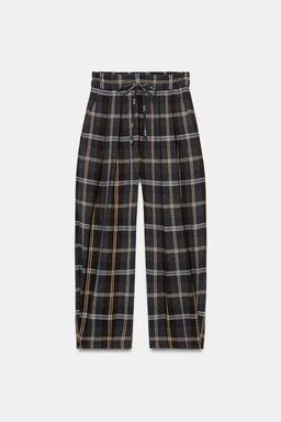 ZW COLLECTION CHECK TROUSERS - Zara фото 7