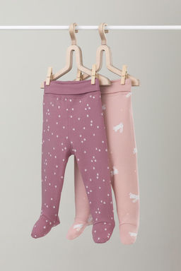 Crockid _ К 400220-2уп/цветочные снежинки,зайчики набор ползунки яс  фото 2