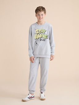 Bisiklet Yaka Erkek ?ocuk Sweatshirt