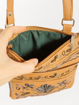 Сумка натуральная кожа через плечо №1114/25 - Ганг фото 5