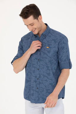 U. S. Polo Assn Мужская темно-синяя рубашка с длинным рукавом - U.s. polo assn фото 17