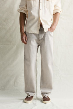 JEANS STRAIGHT ANKLE FIT / Gris claro - Zara фото 2