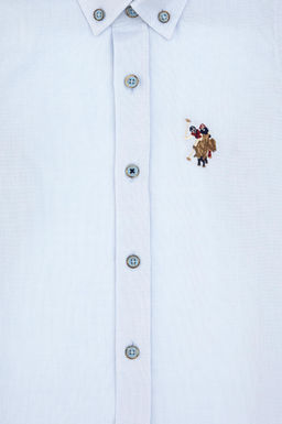 Erkek _ocuk A__k Mavi Uzun Kollu Basic G_mlek - U.s. polo assn фото 4