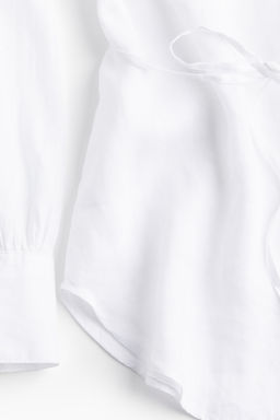 MAMA Camisa popover de lino - H&m фото 5