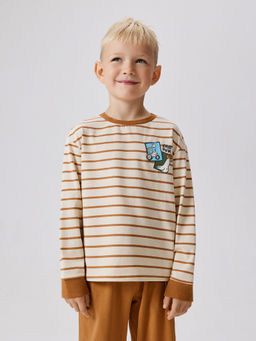 ACOOLA / Набор детский для мальчиков ((1)джемпер и (2)брюки) Lich бежевый  фото 6