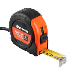 Рулетка 10мх25мм, обрезин.корпус "Ермак"