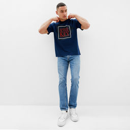 Футболка мужская MINAKU Key, размер 48, синяя