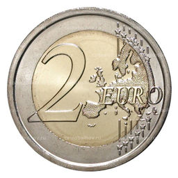Монета 2 евро 2015 года 30 лет флагу ЕС - Италия