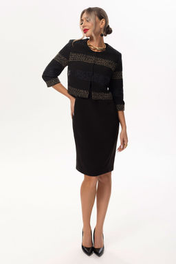 Жакет Golden Valley 6200 черно-бежевый