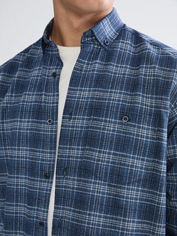 Regular Fit Uzun Kollu Ekose Gabardin Erkek G?mlek