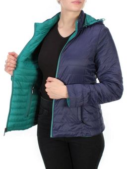 9313 TURQUOISE/BLUE Куртка демисезонная двухсторонняя женская RIKA (100 гр. синтепон) - Fashion фото 9