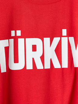 Bisiklet Yaka T?rkiye Bask?l? Erkek ?ocuk Ti??rt