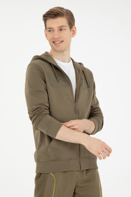 Свитшот мужской U.S. Polo Assn хаки хлопок  фото 8