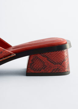 Sandalias de piel con tac?n ancho - H&m фото 7