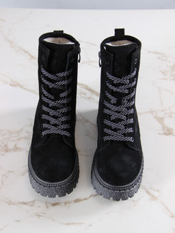 Ботинки EDART 327.22511gr. Черные замша/шерсть фото 9