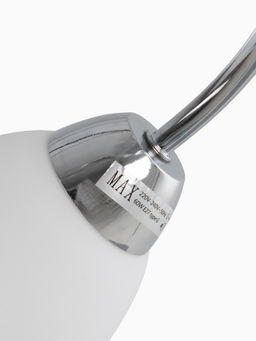 Люстра 11175/2CR, 2×60 Вт, E27, 54×25×22 см, белый/серебро